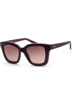 Ferragamo Womens SF955S 53 613 Fashion Sunglasses - Red - One Size