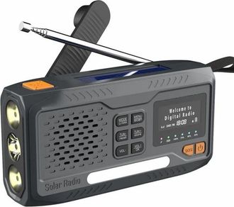 OEM Haut-parleur Radio Dab Ext&eacute;rieur, Batterie Externe, Radio Durgence &Agrave; Manivelle &Agrave; &Eacute;nergie Solaire