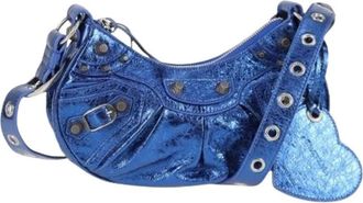 Balenciaga Pre-owned Shoulder Bags, female, Blue, Size: ONE SIZE Pre-owned Vintage Shoulder Bag