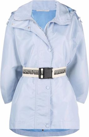 Stella McCartney Jacket - Stijlvol en Trendy - Dames - Zomerjassen - Blauw - L - Polyester - Jassen