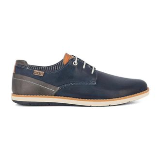 Pikolinos Schoenen, Heren, Blauw, 46 EU, Júcar Herenschoen met Veters