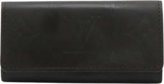 Louis Vuitton Pre-owned Monogram Glace Key Case - Dames - Vintage Accessoires - Bruin - ONE Size - Leer - Vintage