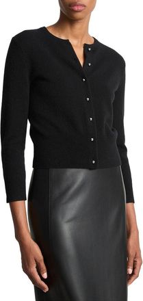 Vince Metal Button Wool & Cashmere-Blend Cardigan