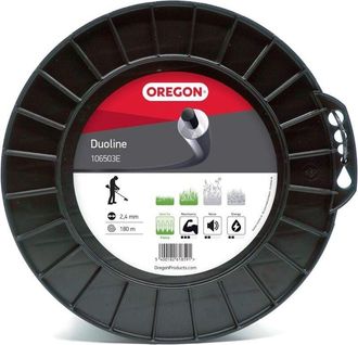 Oregon Scientific Filo decespugliatore Rotondo Duoline Trasparente/Nero &oslash;2.4mm/180m Oregon 106503E