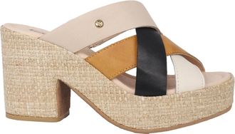 Pikolinos San Juan Heeled Mule - Dames - Muiltjes - Veelkleurig - 39 EU - Leer - Schoenen