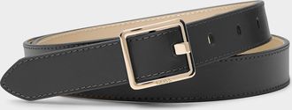 BOSS Womens Eleri square-buckle leather belt