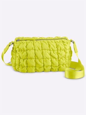 Heine Umh&auml;ngetasche HEINE, Damen, Gr. B/H/T: 30cm x 19cm x 10cm, limone, Viskosemischung, unifarben, Taschen Umh&auml;ngetasche