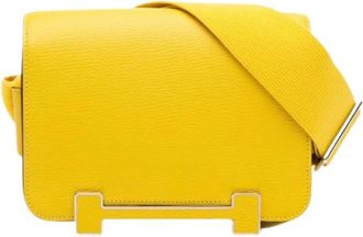 Herm&egrave;s Pre-owned Geta Crossbody Bag - Dames - Vintage Schoudertas - Geel - ONE Size - Vintage