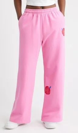 The Mayfair Group Be Kind Wide Leg Sweatpants in Pink at Nordstrom, Size Xx-Large
