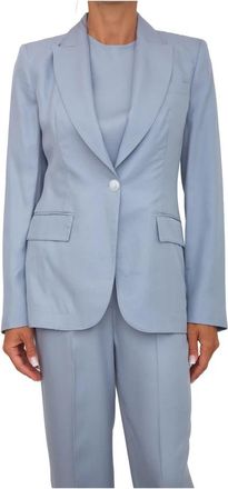 Kocca Darius Blazer - Dames - Blazers - Blauw - XS - Linnen - Jassen