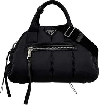 Prada Pre-owned Vintage Nylon Handbag - Dames - Vintage Handtas - Zwart - ONE Size - Nylon - Vintage