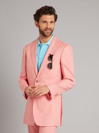 Oliver Brown Eaton Jacket - Dusky Pink Linen