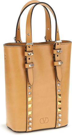 Valentino Garavani Rockstud Mini Shoulder Bag - Beige