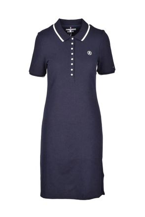 Tommy Hilfiger Blue Contrast Polo Dress