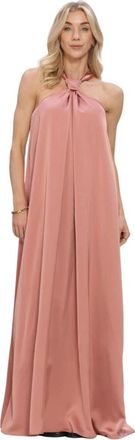 Lina Locchi Kleedjes, Dames, Roze, M, Ll-Alina Maxi Jurk