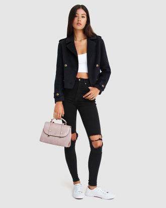 Belle & Bloom Better Off Military Peacoat