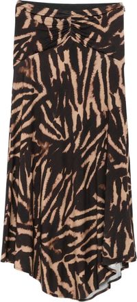 BA&SH Gonna midi Zoya - Marrone