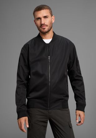 Bruno Banani Bomberjacke BRUNO BANANI, Herren, Gr. XXXL (58), schwarz, Web, Obermaterial: 100% Polyester. Futter: 100% Polyester, unifarben, normal h&uuml;ftlang, B&uuml;ndc