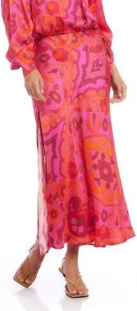 Fifteen Twenty Faena Skirt In Pink Print