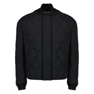 Ami Bomber Jackets, male, Black, Size: 2XS Nylon Padded Jacket