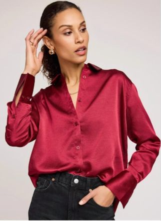 Gentle Fawn Womens Simone Blouse In Red