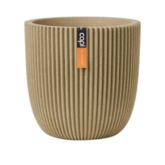 Capi Europe Maceta Groove Nl - Pl&aacute;stico - Beige - 35 X 34 Cm - Capi Europe