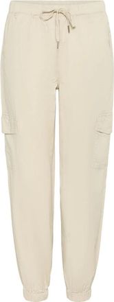 Cream Cargo-ge&iuml;nspireerde loszittende Crotilie-broek - Dames - Sweatpants - Beige - XL - Katoen - Broeken