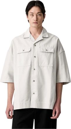 Rick Owens Magnum Tommy Shirt - Heren - Overhemden - Beige - Maat: L Katoen