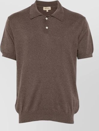 Woolrich polo shirt ribbed collar sleeves hem