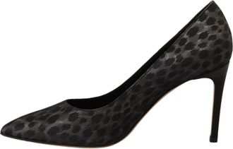 Vix Leopard Leather Stiletto High Heels Pumps Womens Shoes