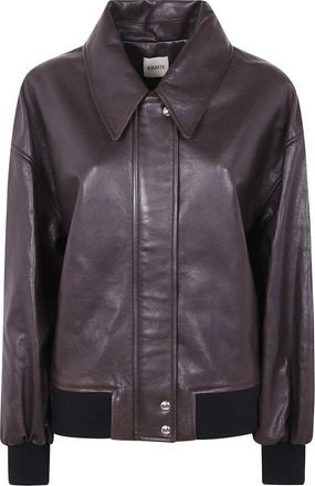 Khaite Shelman Leather Jacket