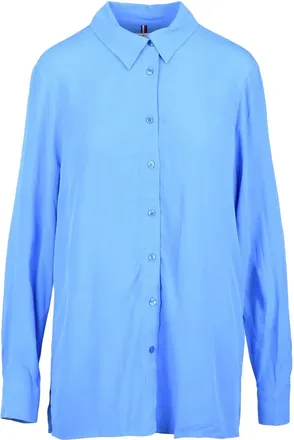 Tommy Hilfiger Light Blue Fluid Casual Shirt