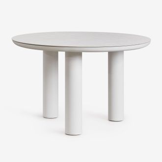 Sklum Sklum - Mesa De Comedor Redonda &Oslash;120 Cm En Cer&aacute;mica Y Aluminio Arken