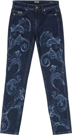 Versace Jeans Couture 5-pocket Skinny Jeans - Dames - Slim Fit Jeans - Blauw - W24 - Katoen - Jeans