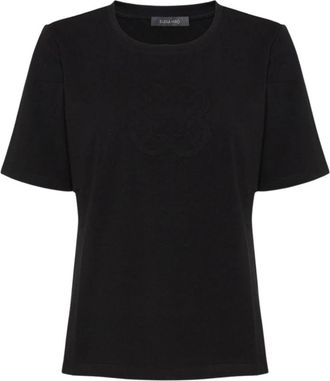 Elena Miro T-Shirt - Dames - T-shirts - Zwart - S - Tops