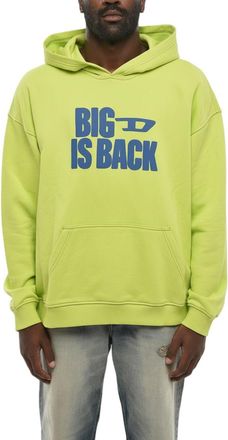 Diesel Yellow Relaxed Logo Hoodie
