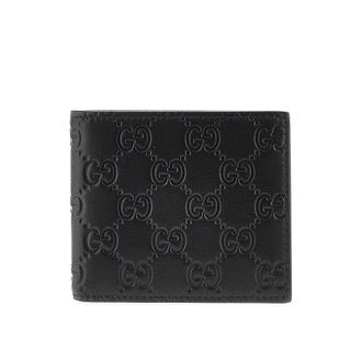 Gucci GG Emblem leather bi-fold wallet Man One Size