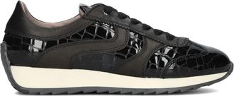 DL Sport Lage Zwarte Sneakers - Dames - Sneakers - Zwart - 41 EU - Leer - Schoenen