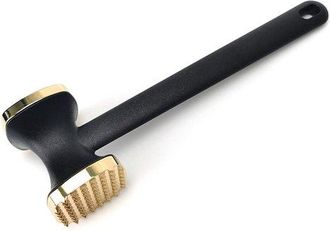 OEM Martillo Ablandador De Carne, Martillo De Carne Aleaci&oacute;n Zinc Doble Cara, Manual Resistente, Martillo Carne Mango Nailon Antideslizante, Plateado