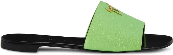 Sandali Shirley con glitter - Verde