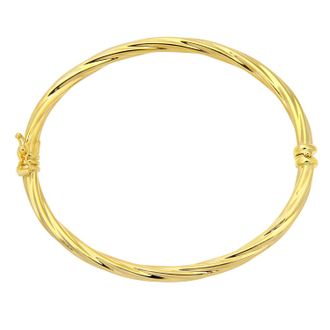 Diamant L'éternel 9kt geelgouden draaiarmband met een diameter van 55 mm