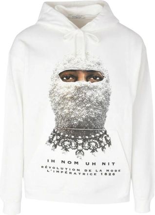 Ih Nom Uh Nit Future Mask Hoodie - Heren - Sweatshirts & Hoodies - Wit - Maat: XL Katoen