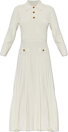 Michael Kors Polo Jurk - Dames - Kleedjes - Beige - XS - Nylon - Kleedjes