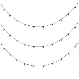 QAZQA Qazqa Guirnalda De Luces Conectable Negra Con Enchufe 14m Incl