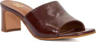 Dune London Womens Ladies Jule - Open Toe Heel Mules - Brown Suede - Size UK 8