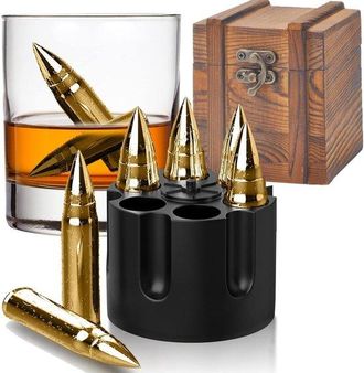 OEM Dailygoods, Cubitos De Hielo Reutilizables, Cubitos De Hielo De Acero Inoxidable Con Tecnolog&iacute;a De Enfriamiento Avanzada, Vodka, Licor, Vino