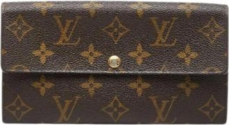 Louis Vuitton Pre-owned Wallets, female, Brown, Size: ONE SIZE Pre-owned Monogram Long Wallet