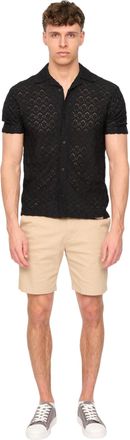 Duck and Cover Everett effen chino-short voor heren (Steen)