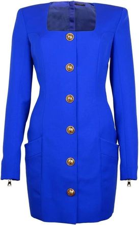 Balmain Mujer, Vestidos, Azul, Talla: M