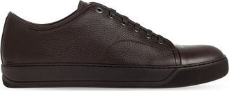 Lanvin Dbb 1 Leren Sneakers - Heren - Sneakers - Bruin - 45 EU - Leer - Schoenen